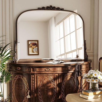 Vintage Wandspiegel 90x67cm, Barock Gold/Kupfer Rahmen