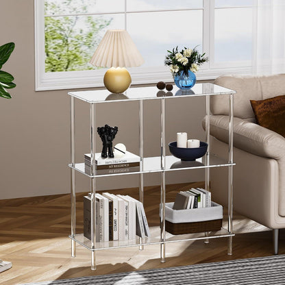 Acryl Konsolentisch Regal – Transparent, 75x30x80 cm