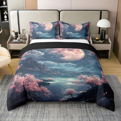 100% Baumwolle Bettbezug Kirschblüten Japanischer Stil 200x200
