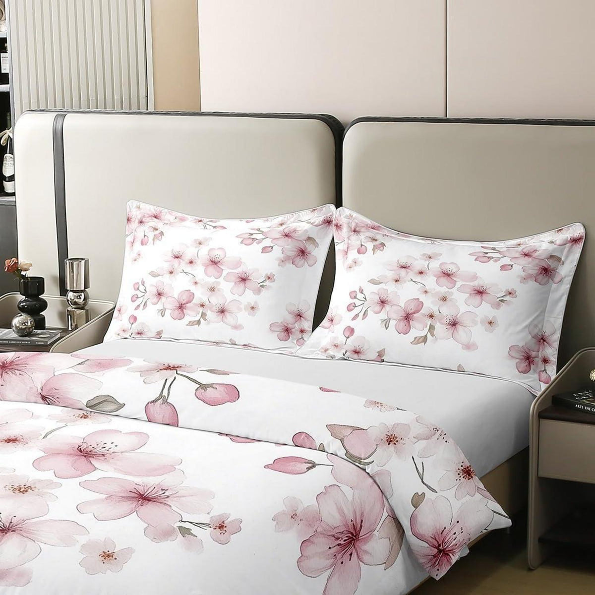 Sakura Baumwoll Bettwäsche Set Japanischer Stil 155x220