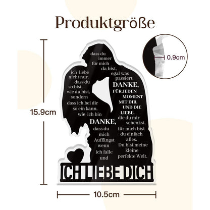 Acrylschild "Ich liebe dich" – Geschenk für Partner