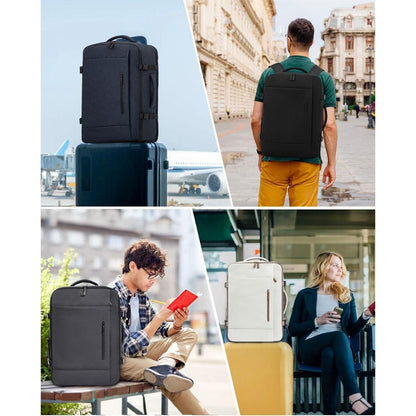 45L Handgepäck Rucksack für Flugreisen, 18 Zoll Laptop, Dunkelblau