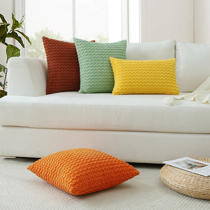 Cord Kissenbezug 60x60 cm – Boho Grün