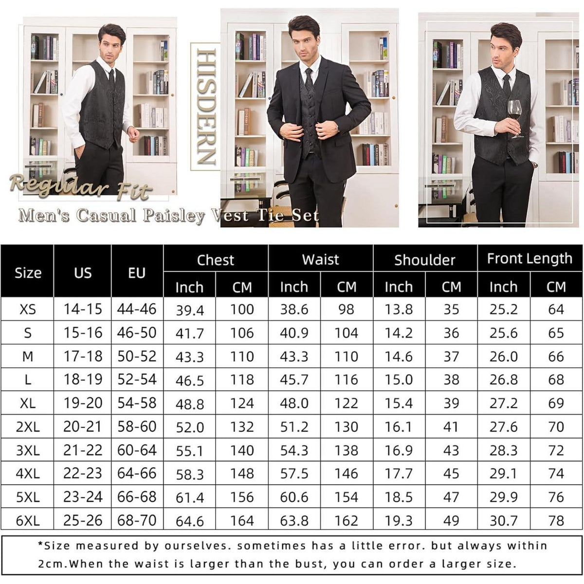 Herren Weste Krawatte Einstecktuch Set Beige Paisley Seide