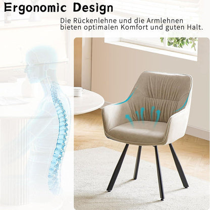 Drehbare Esszimmerstühle Set 4er – Ergonomisch & Komfortabel