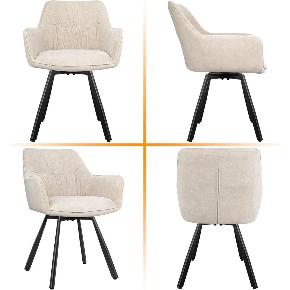 Drehbare Esszimmerstühle Set 4er – Ergonomisch & Komfortabel