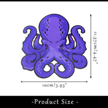 Lila Oktopus Aufkleber – Tiefsee Horror Design für Auto & Laptop