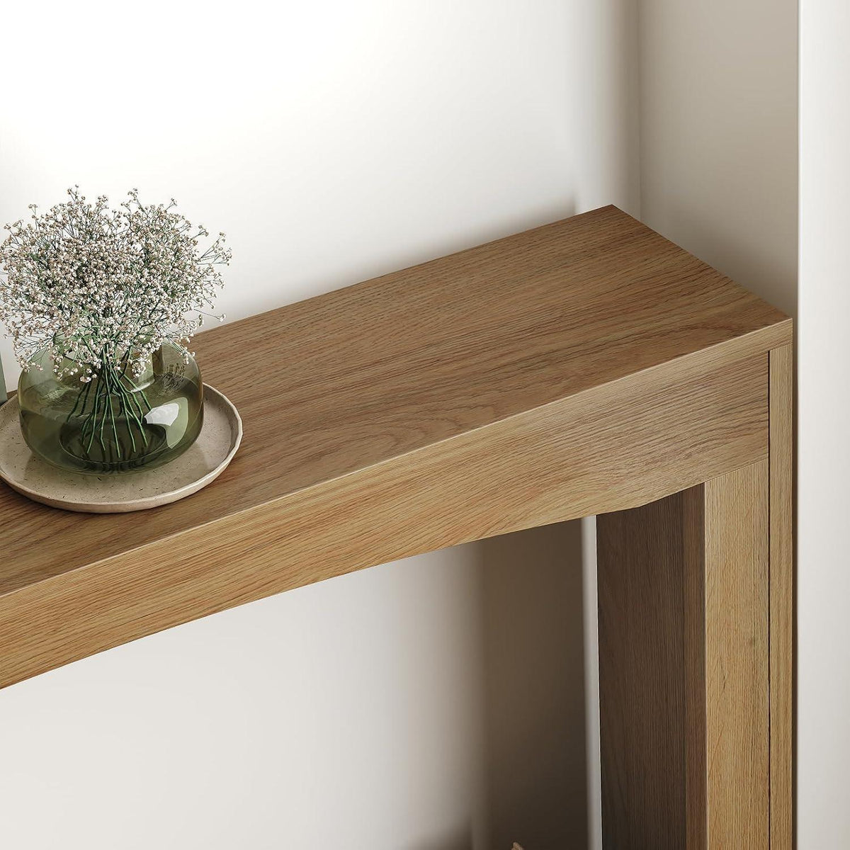 Konsolentisch 100 cm – Vintage Holzoptik für Flur & Wohnzimmer