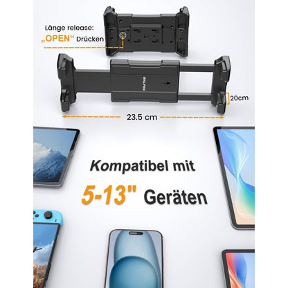 Tablet Wandhalterung 360° Drehbar, Verstellbar für iPad & Co.