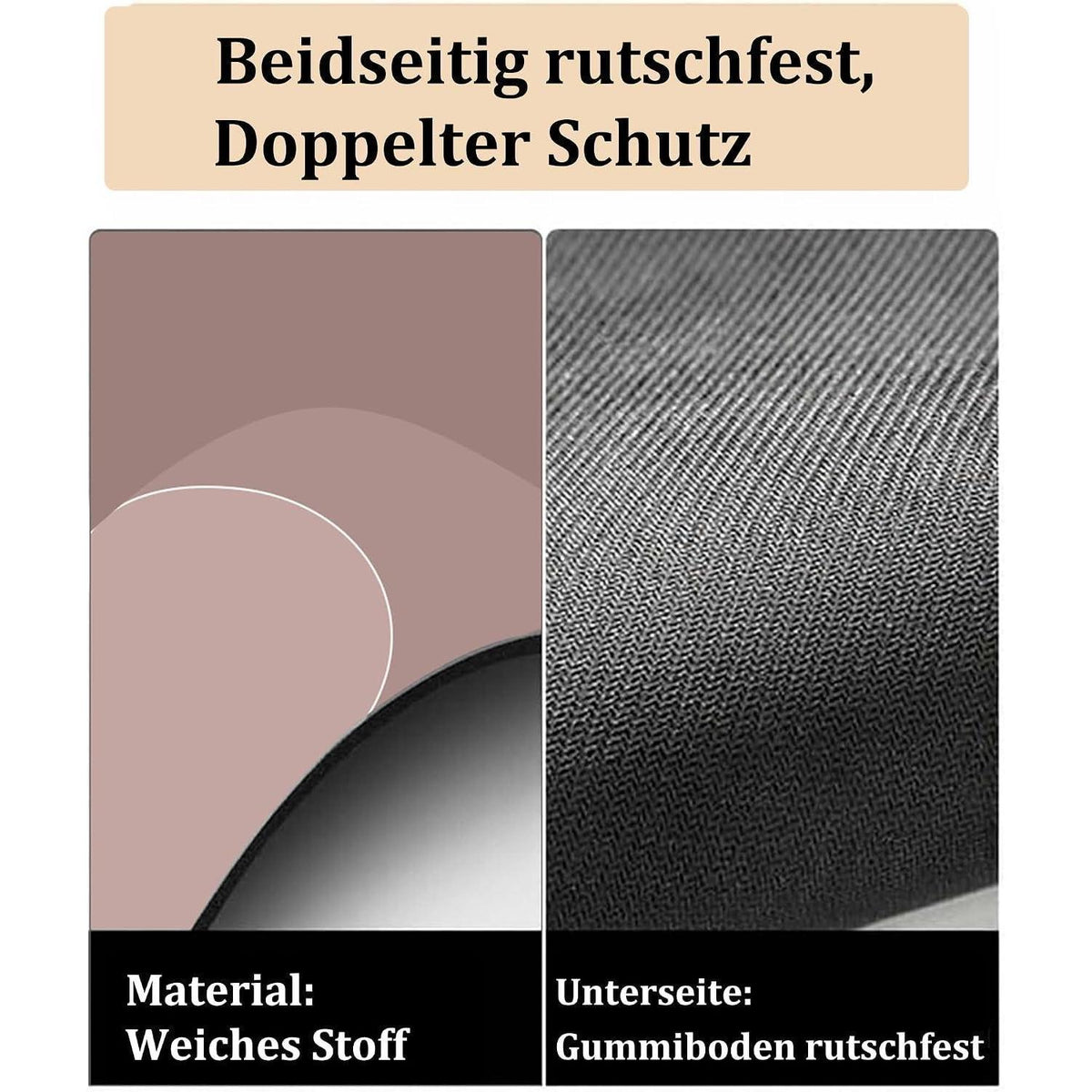 Rutschfeste Badematte Rosa – Saugfähig & Trocknend 50x80cm