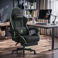 Ergonomischer Gaming-Stuhl mit Fußstütze, atmungsaktiv, Übergröße