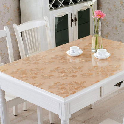 Wasserdichte PVC Tischdecke Gold 90x150cm - Schutzfolie für Tisch