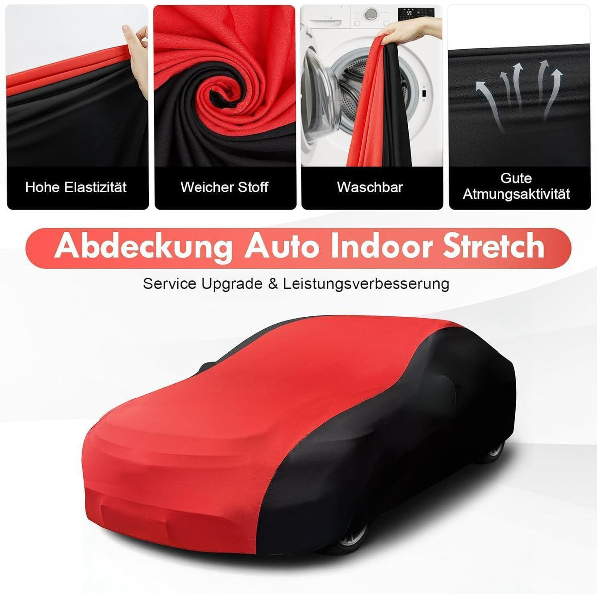 Autoabdeckung Indoor Stretch – Staubdicht & Atmungsaktiv (L)