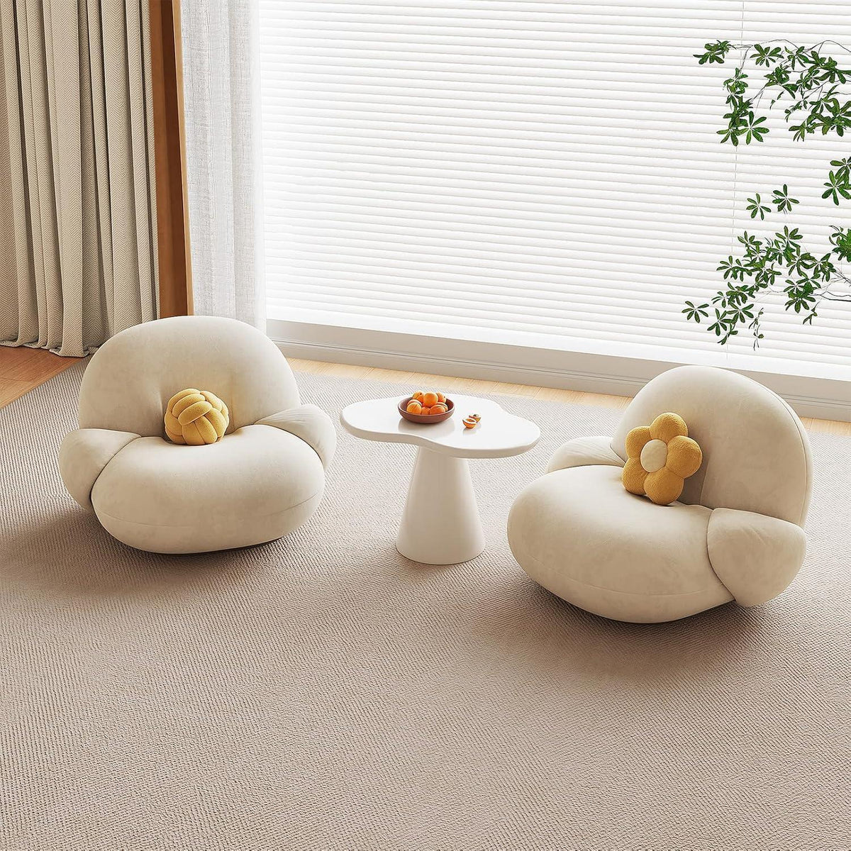 Moderner Beistelltisch Wolkenform – Vielseitiger Couchtisch für Wohnzimmer