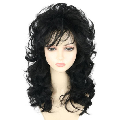 70er 80er Jahre Blond Locken Perücke Damen Disco Party Perücke