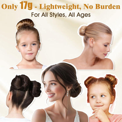 Echthaar Dutt Haargummi Hellbraun 17g
