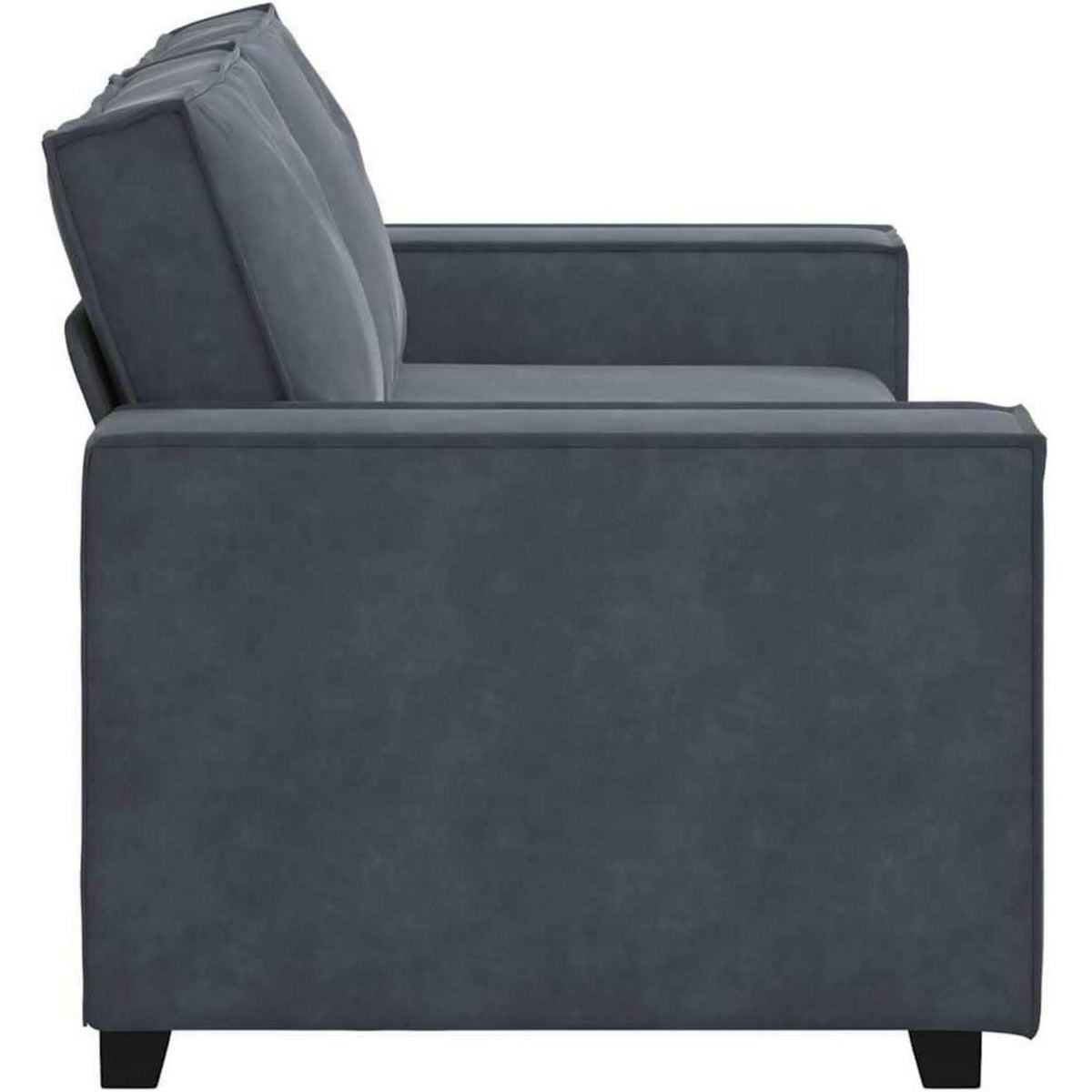 2-Sitzer Sofa Dunkelgrau Samt – Komfortable Polstercouch