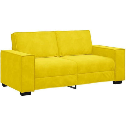2-Sitzer Sofa Gelb Samt – Komfortable Polstercouch