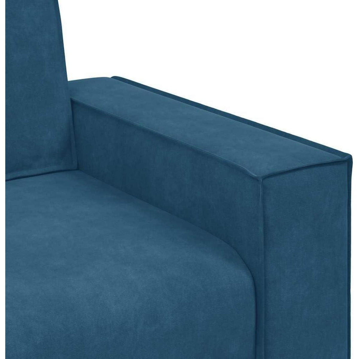 2-Sitzer Sofa Blau, Samt, 140 cm – Komfortable Polstercouch