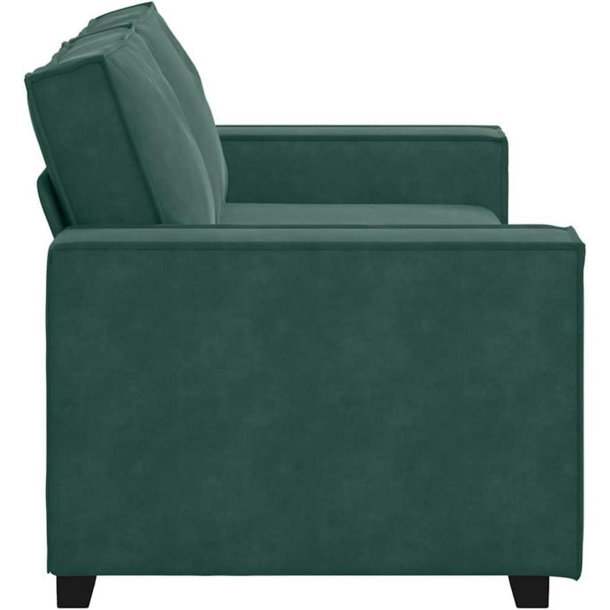 2-Sitzer Sofa Dunkelgrün – Samt Polstercouch 140cm