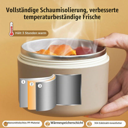 Edelstahl Lunchbox Thermobehälter für heiße & kalte Speisen