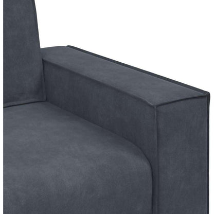 2-Sitzer Sofa Dunkelgrau Samt – Komfortable Polstercouch