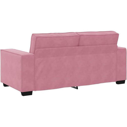 Rosa Samt 2-Sitzer Sofa – Komfortable Polstercouch