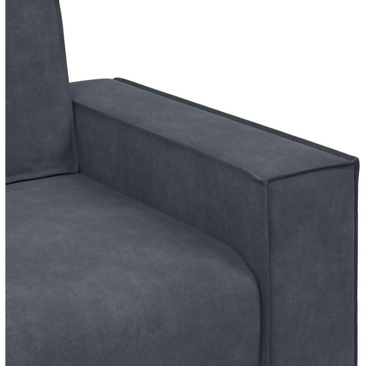 3-Sitzer Sofa Dunkelgrau Samt 180cm – Komfortable Polstercouch