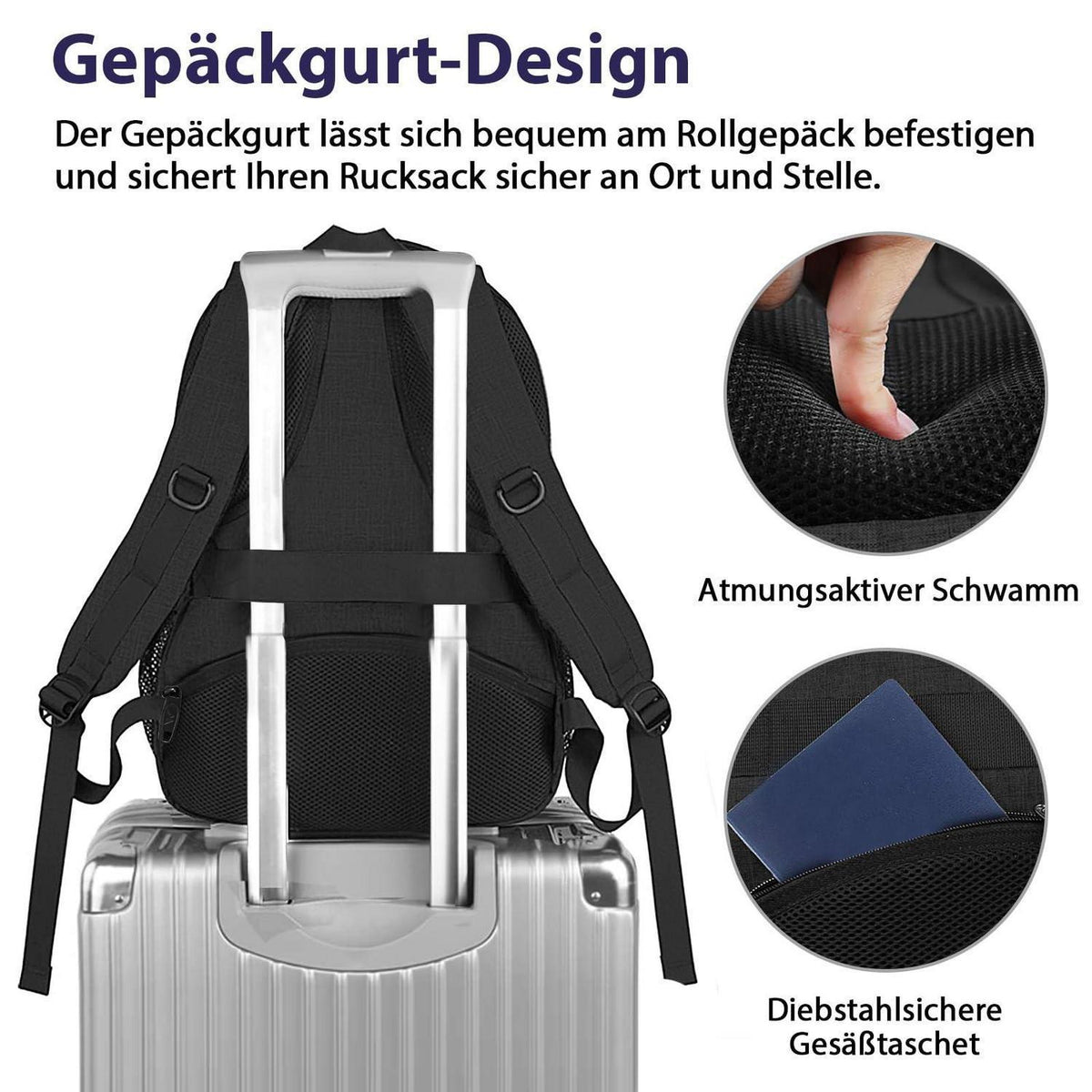Laptop Rucksack Herren 17 Zoll – Wasserdicht & TSA-geprüft