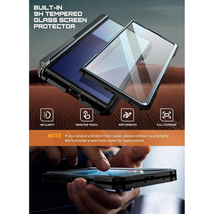 Hülle mit Ständer für Samsung Galaxy Z Fold 7, MagSafe, Displayschutz, Blau