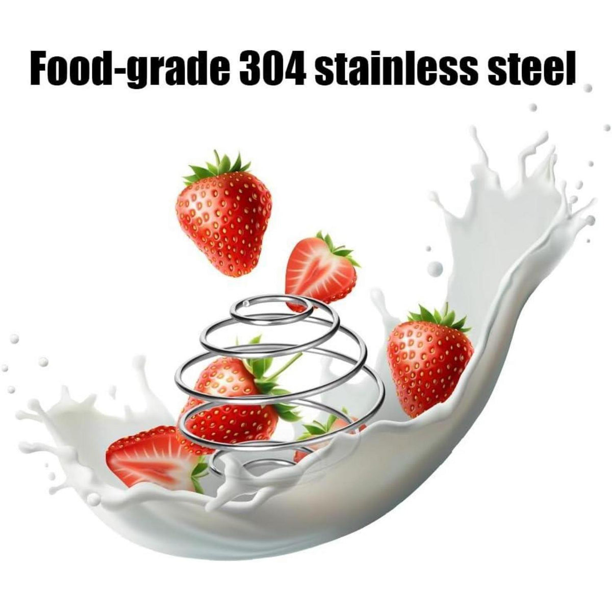 Protein Shaker 400ml mit Edelstahl-Mischkugel Schwarz+Lila
