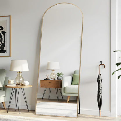 Gewölbter Ganzkörperspiegel 180x76cm – Stand- & Wandspiegel