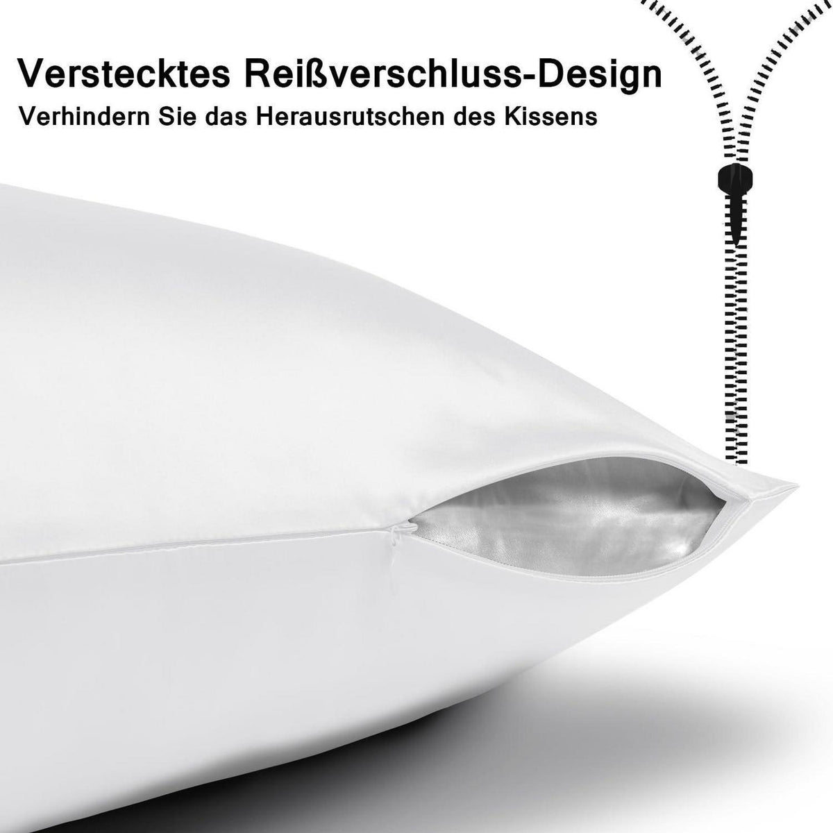 Seidenkissenbezug 80x80 - Maulbeerseide für Haut & Haar