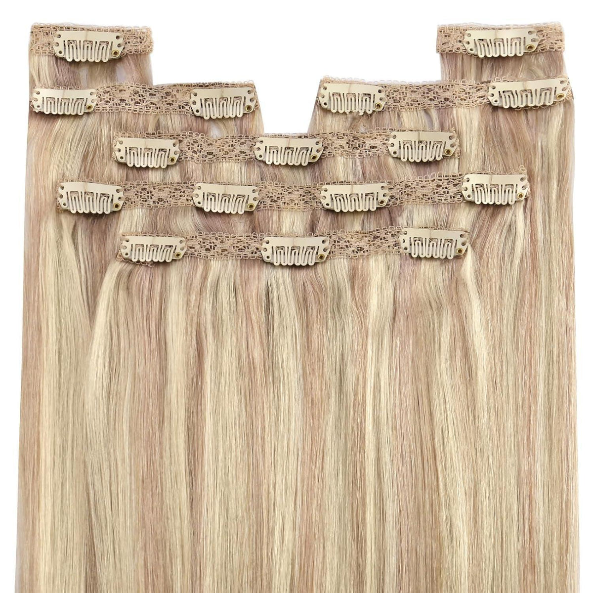 Blond Clip-in Echthaar Extensions 50cm – 150g