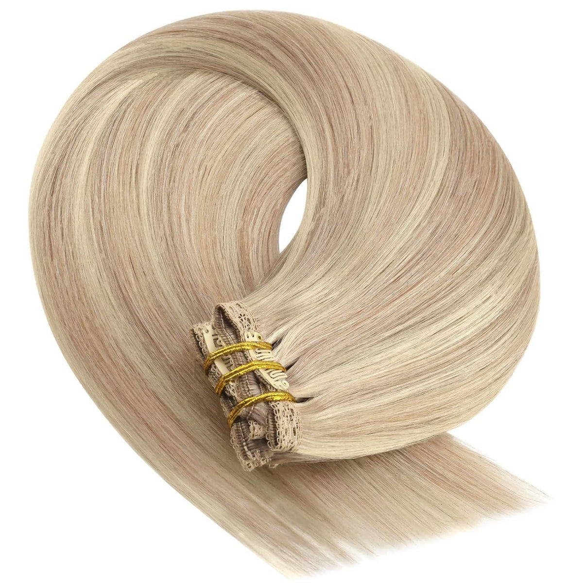 Blond Clip-in Echthaar Extensions 50cm – 150g
