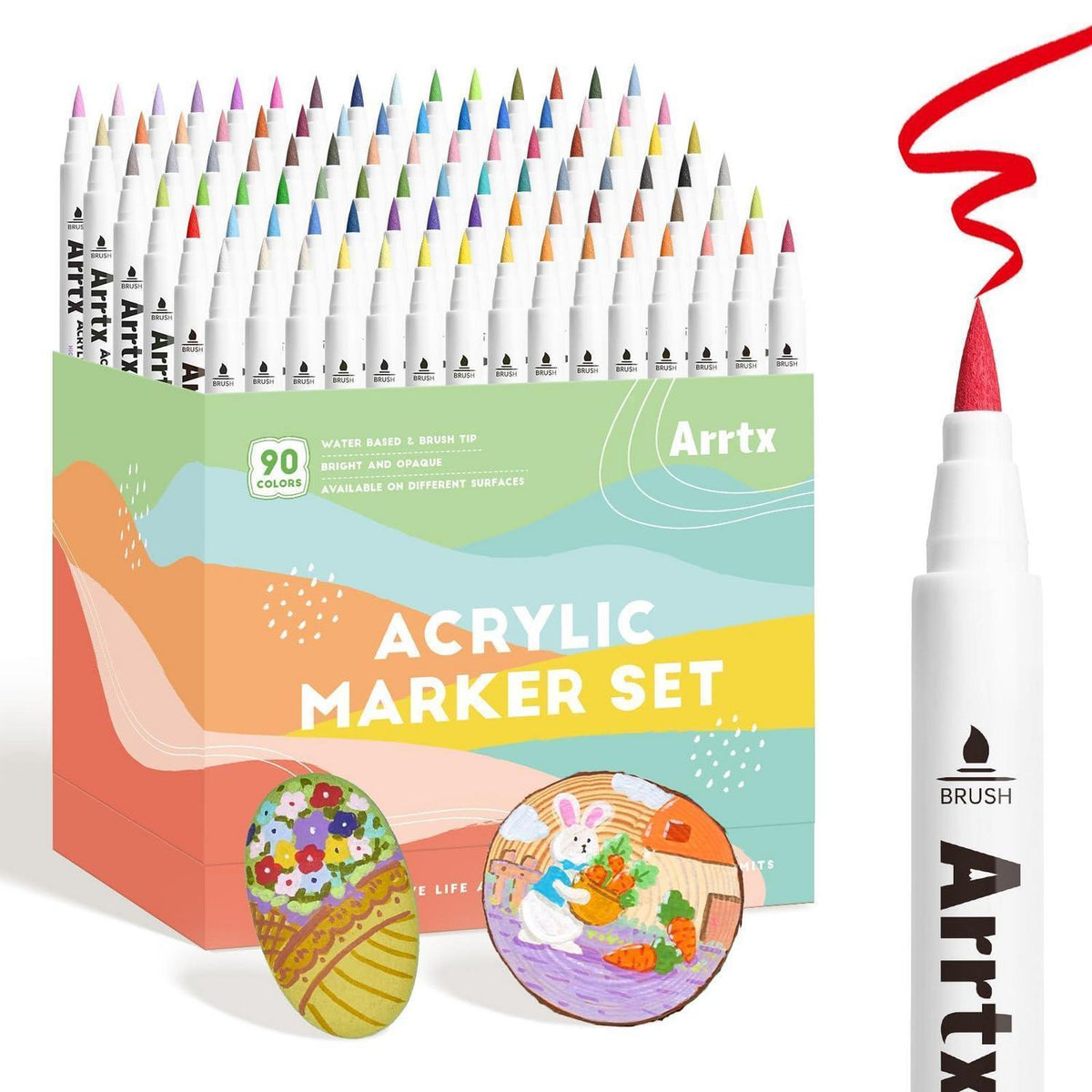Acrylmarker Set 90 Farben – Wasserfest & Vielseitig