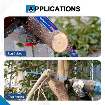 Säbelsägeblätter für Holz, 380/300mm, 6 TPI, Bogenkante
