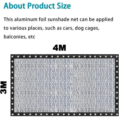 Sonnenschutznetz Auto 3x4m – Alunetz für Auto, Camping & mehr
