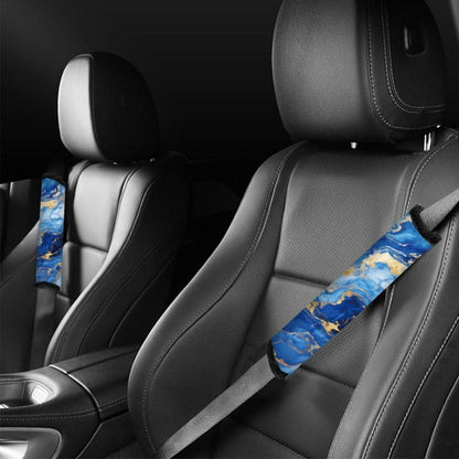 2x Auto Gurtschoner Blaumarmor – Komfortable Schulterpolster