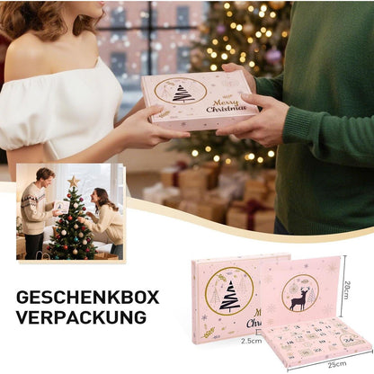 Adventskalender Schmuck Set Gold für Damen & Mädchen