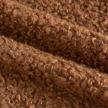 2x Kissenbezug Teddywolle 60x60 cm Braun