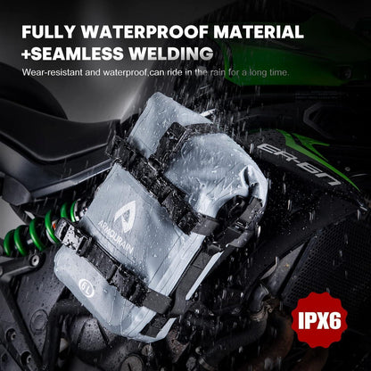 Motorrad Sturzbügel Seitentaschen Set 2x 6L Wasserdicht Grau