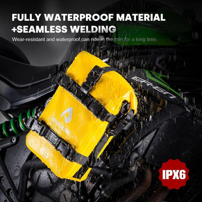Motorrad Sturzbügel Seitentaschen Set (2x 6L) Wasserdicht Gelb