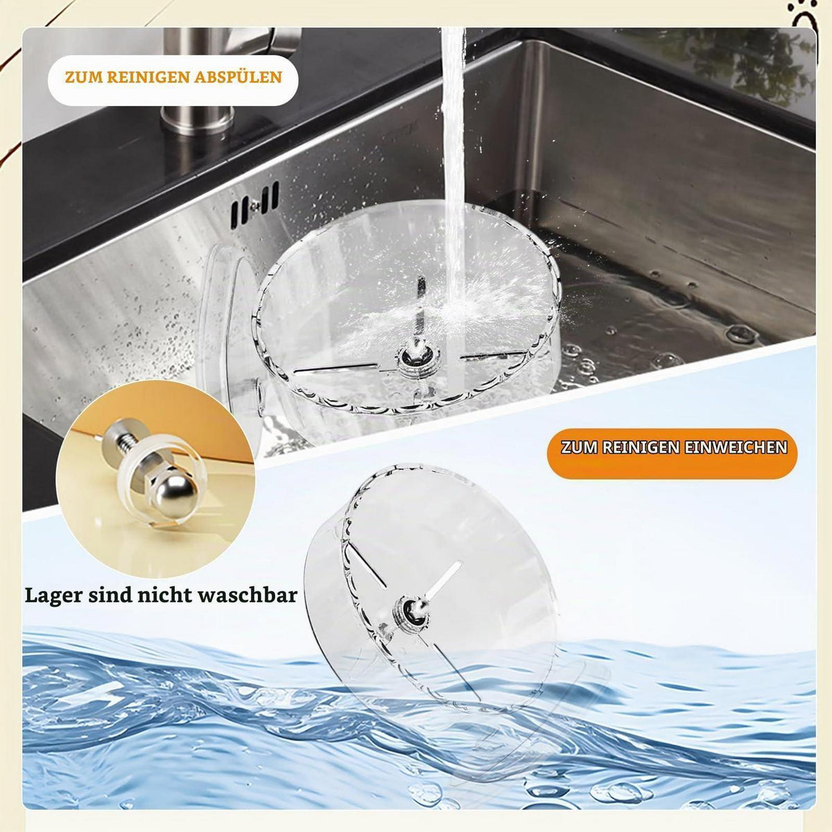 Super-leises Hamsterrad Ø24cm – Rutschfest & Einstellbar