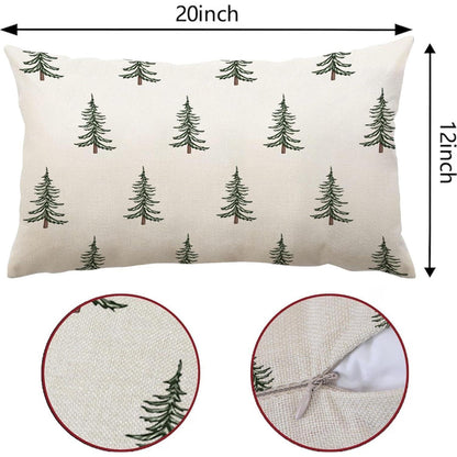 Weihnachts Kissenbezug 40x60 - 2er Set | Deko Kissenbezüge für Sofa
