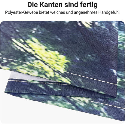 Duschvorhang 150x200 cm Wald Dschungel, Wasserabweisend, Beschwerter Saum