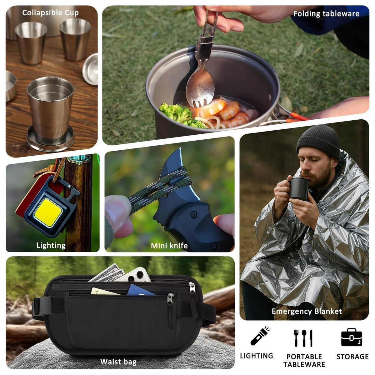 2026 Adventskalender Survival Kit für Herren mit Campingwerkzeug