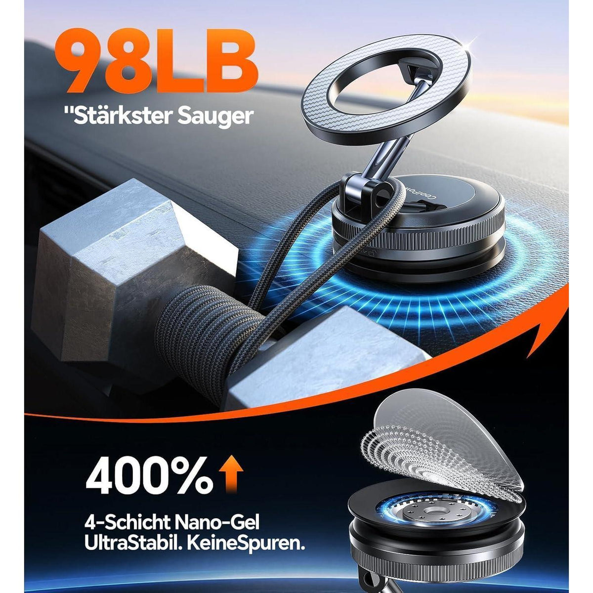Magnetische Handyhalterung Auto 360° Drehbar