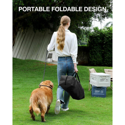 Faltbare Hundebox für mittelgroße Hunde – Reisebox mit Bett
