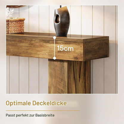 Schmaler Konsolentisch 160cm – Rustikaler Flur- & Sofatisch